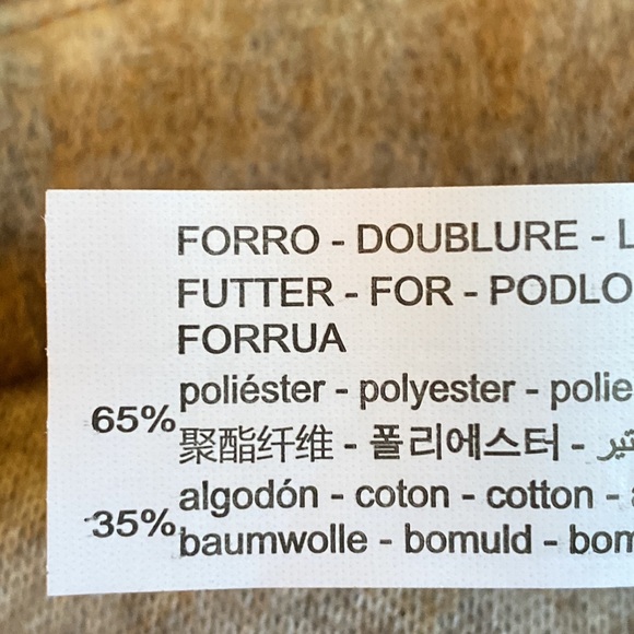 NWT. Zara Tan/Grey Wool Blend Plaid Sweatshirt. Size L. - Picture 11 of 14